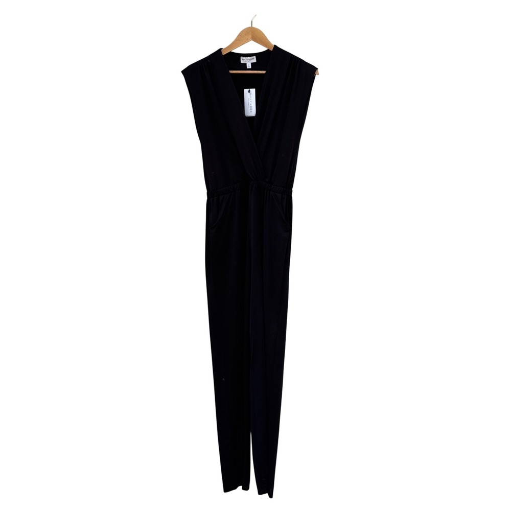 Ripley Radar Classic Jumpsuit Women Size 2 Black NEW Sleeveless Modern  V-neck